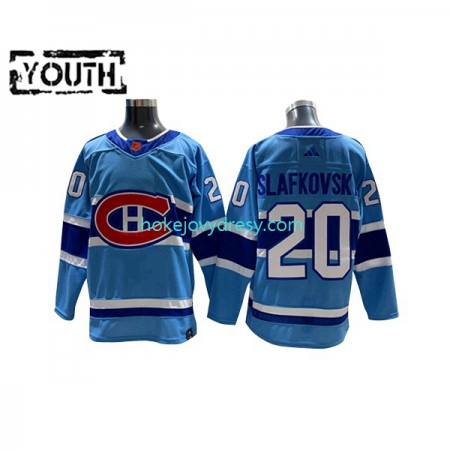 Dětské Hokejový Dres Montreal Canadiens Juraj Slafkovsky 20 Adidas 2022-2023 Reverse Retro Modrý Authentic